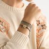 Lucky Health White Gold and Silk Bracelet - E2