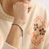 Lucky Health White Gold and Silk Bracelet - FR