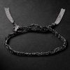 Lucky Health White Gold and Silk Bracelet