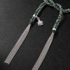 Lucky Fortune White Gold and Silk Bracelet - BK Lucky Fortune White Gold and Silk Bracelet - BK
