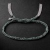 Lucky Fortune White Gold and Silk Bracelet Lucky Fortune White Gold and Silk Bracelet