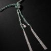 Lucky Fortune White Gold and Silk Necklace - BK Lucky Fortune White Gold and Silk Necklace - BK