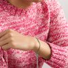 Lucky Money White Gold and Silk Bracelet - FR Lucky Money White Gold and Silk Bracelet - FR