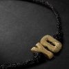 FORTE Beads Florentine Finish Letter Gold and Lurex Cord Bracelet - CU
