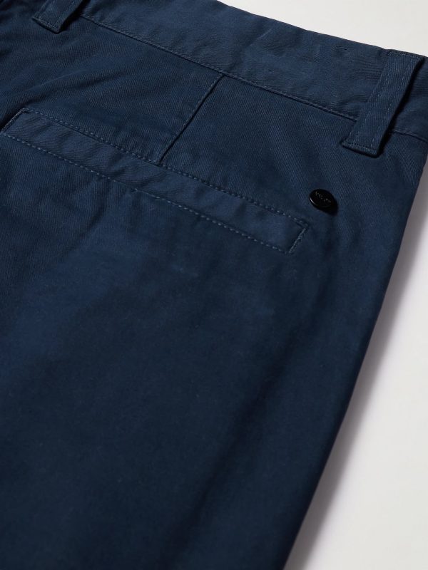 Crown 1090 Straight-Leg Brushed Organic Cotton-Blend Twill Shorts - CU Crown 1090 Straight-Leg Brushed Organic Cotton-Blend Twill Shorts - CU