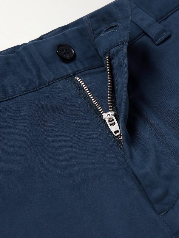 Crown 1090 Straight-Leg Brushed Organic Cotton-Blend Twill Shorts - E1 Crown 1090 Straight-Leg Brushed Organic Cotton-Blend Twill Shorts - E1