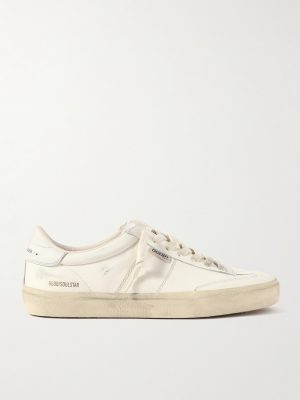 Soul-Star Distressed Leather Sneakers