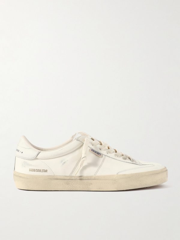 Soul-Star Distressed Leather Sneakers Soul-Star Distressed Leather Sneakers