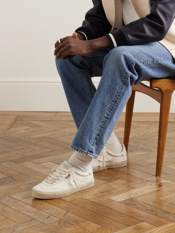 Soul-Star Distressed Leather Sneakers - OU Soul-Star Distressed Leather Sneakers - OU