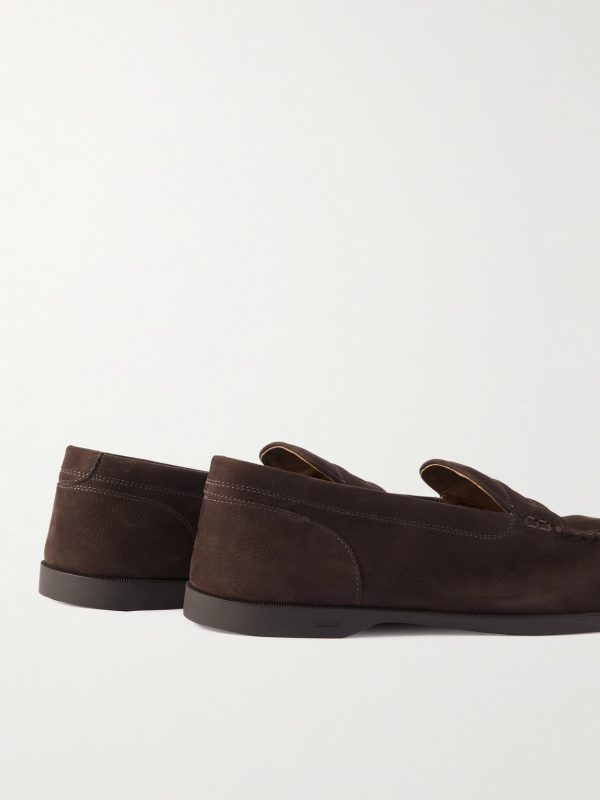 Pace Full-Grain Nubuck Loafers - BK Pace Full-Grain Nubuck Loafers - BK