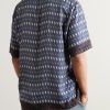 Printed Satin Shirt - BK Printed Satin Shirt - BK