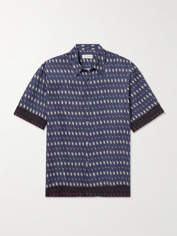 Printed Satin Shirt Printed Satin Shirt