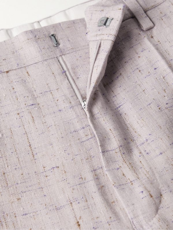 Slim-Fit Flared Tweed Suit Trousers - E1 Slim-Fit Flared Tweed Suit Trousers - E1