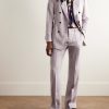 Slim-Fit Flared Tweed Suit Trousers - OU Slim-Fit Flared Tweed Suit Trousers - OU