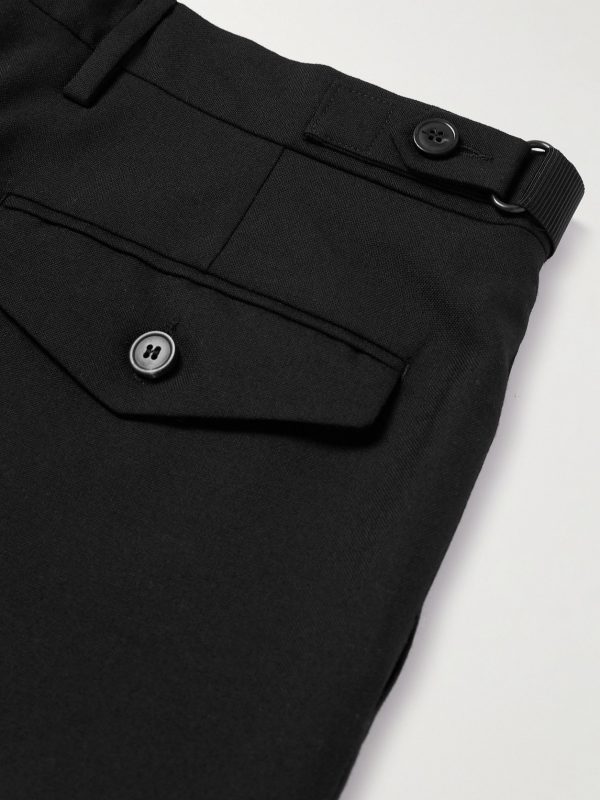 Straight-Leg Grain de Poudre Wool Trousers - CU