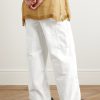 Straight-Leg Cotton Cargo Trousers - BK Straight-Leg Cotton Cargo Trousers - BK