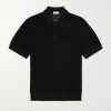 Pointelle-Knit Polo Shirt