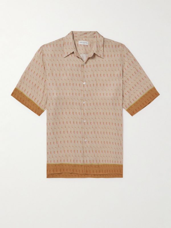 Printed Satin Shirt Printed Satin Shirt