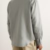 Spread-Collar Cotton and Linen-Blend Shirt - BK Spread-Collar Cotton and Linen-Blend Shirt - BK