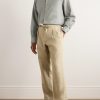 Spread-Collar Cotton and Linen-Blend Shirt - OU Spread-Collar Cotton and Linen-Blend Shirt - OU