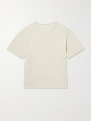 Cotton and Silk-Blend Piqué T-Shirt Cotton and Silk-Blend Piqué T-Shirt