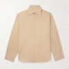 Spread-Collar Cotton and Linen-Blend Shirt Spread-Collar Cotton and Linen-Blend Shirt