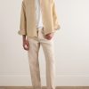 Spread-Collar Cotton and Linen-Blend Shirt - OU Spread-Collar Cotton and Linen-Blend Shirt - OU