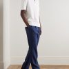 Straight-Leg Linen-Twill Drawstring Trousers - OU
