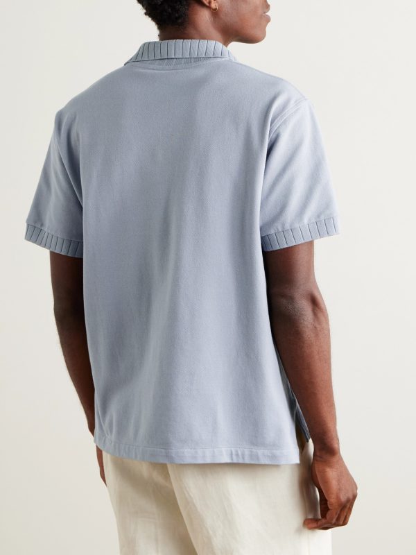 Cotton-Piqué Polo Shirt - BK