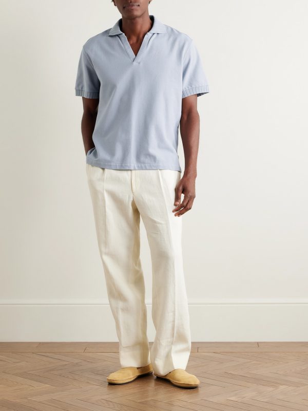 Cotton-Piqué Polo Shirt - OU