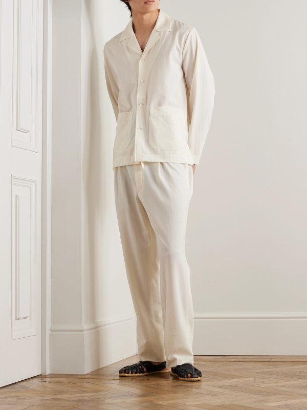 Wool-Seersucker Overshirt - OU Wool-Seersucker Overshirt - OU