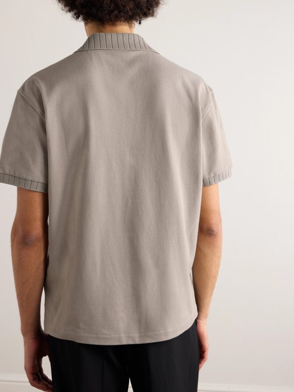 Cotton-Piqué Polo Shirt - BK Cotton-Piqué Polo Shirt - BK