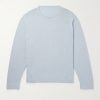 Mélange Mouliné-Cotton Sweater