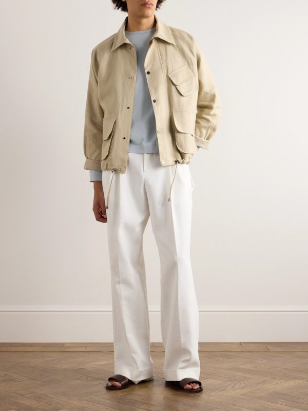 Mélange Mouliné-Cotton Sweater - OU