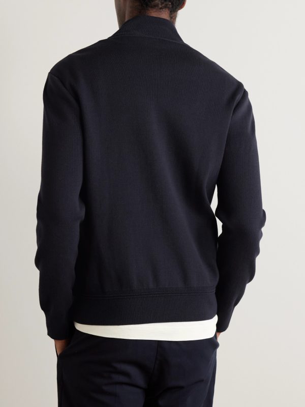 Shell and Knitted Cotton Padded Down Jacket - BK Shell and Knitted Cotton Padded Down Jacket - BK