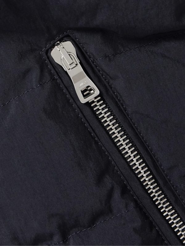 Shell and Knitted Cotton Padded Down Jacket - CU Shell and Knitted Cotton Padded Down Jacket - CU