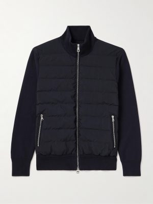 Shell and Knitted Cotton Padded Down Jacket Shell and Knitted Cotton Padded Down Jacket