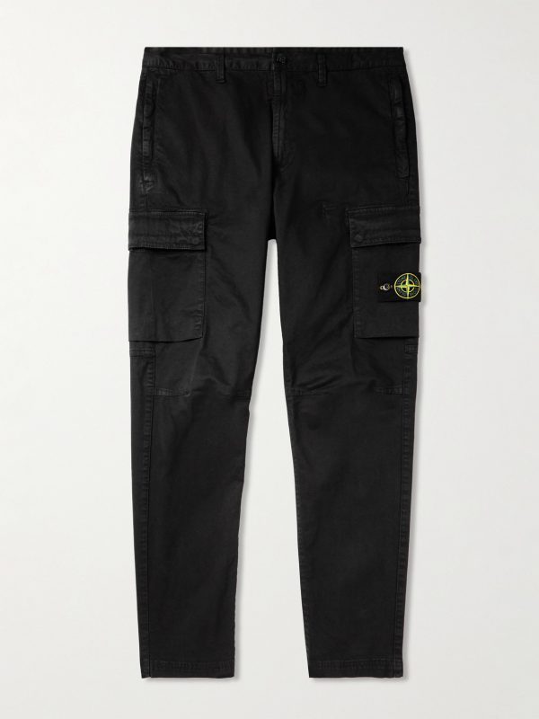 Tapered Stretch-Cotton Cargo Trousers Tapered Stretch-Cotton Cargo Trousers