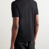 Logo-Appliquéd Cotton-Blend Piqué Polo Shirt - BK