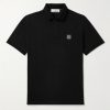Logo-Appliquéd Cotton-Blend Piqué Polo Shirt