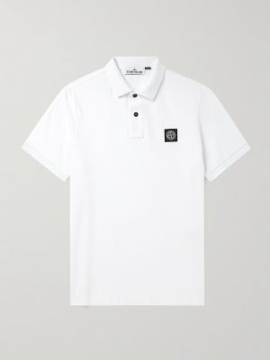 Logo-Appliquéd Cotton-Blend Piqué Polo Shirt Logo-Appliquéd Cotton-Blend Piqué Polo Shirt