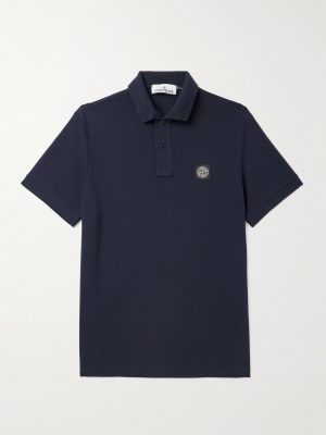 Logo-Appliquéd Cotton-Blend Piqué Polo Shirt Logo-Appliquéd Cotton-Blend Piqué Polo Shirt