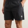 Straight-Leg Mid-Length Logo-Appliquéd Nylon Metal Swim Shorts - OU Straight-Leg Mid-Length Logo-Appliquéd Nylon Metal Swim Shorts - OU