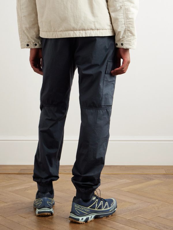 Tapered Cotton-Blend Cargo Trousers - BK Tapered Cotton-Blend Cargo Trousers - BK