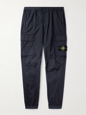 Tapered Cotton-Blend Cargo Trousers