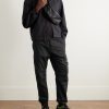 Tapered Cotton-Blend Cargo Trousers - OU
