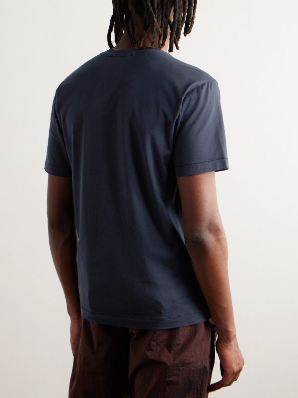 Logo-Appliquéd Cotton-Jersey T-Shirt - BK