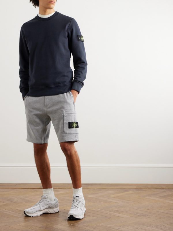 Logo-Appliquéd Garment-Dyed Cotton-Jersey Sweatshirt - OU Logo-Appliquéd Garment-Dyed Cotton-Jersey Sweatshirt - OU