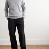 Logo-Appliquéd Garment-Dyed Cotton-Jersey Sweatshirt - OU Logo-Appliquéd Garment-Dyed Cotton-Jersey Sweatshirt - OU