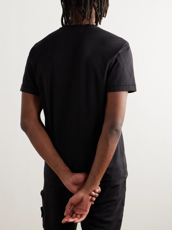 Logo-Appliquéd Cotton-Jersey T-Shirt - BK Logo-Appliquéd Cotton-Jersey T-Shirt - BK